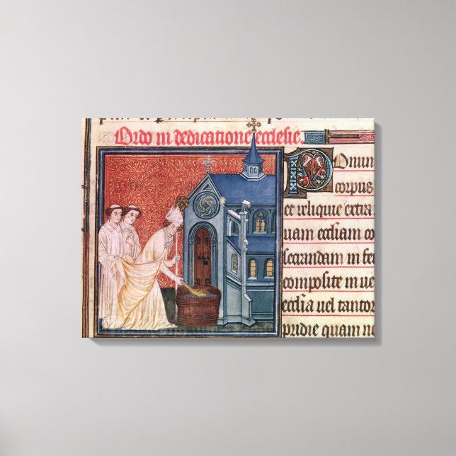 Bishop Consecrating a church Canvas Print (Front)