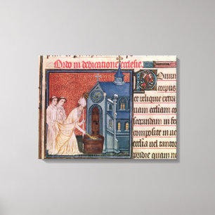Bishop Consecrating a church Canvas Print