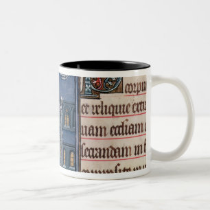 Bishop Consecrating a church Two-Tone Coffee Mug