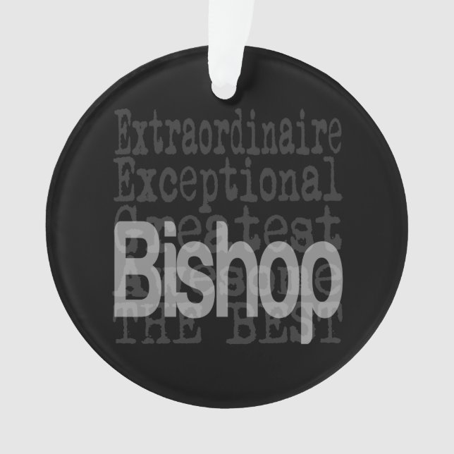 Bishop Extraordinaire Ornament (Front)