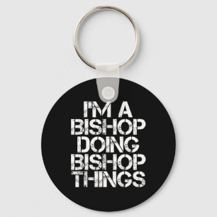 Bishop Funny Surname Family Tree Birthday Reunion  Key Ring
