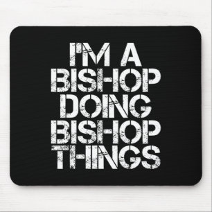 Bishop Funny Surname Family Tree Birthday Reunion  Mouse Mat