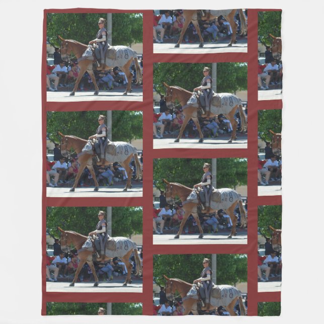 Bishop Mule Days Parade of 2018 Fleece Blanket (Front)