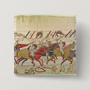 Bishop Odo Holding a Baton 15 Cm Square Badge