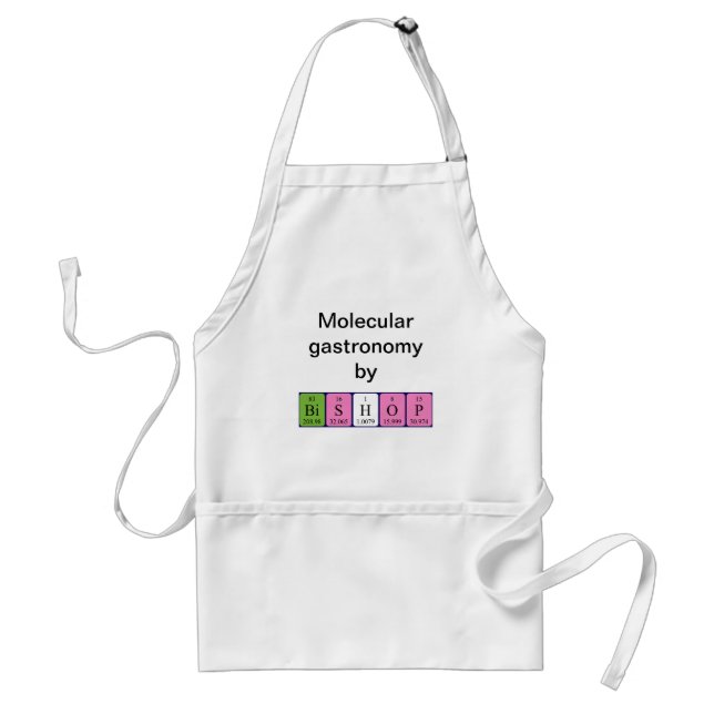 Bishop periodic table name apron (Front)