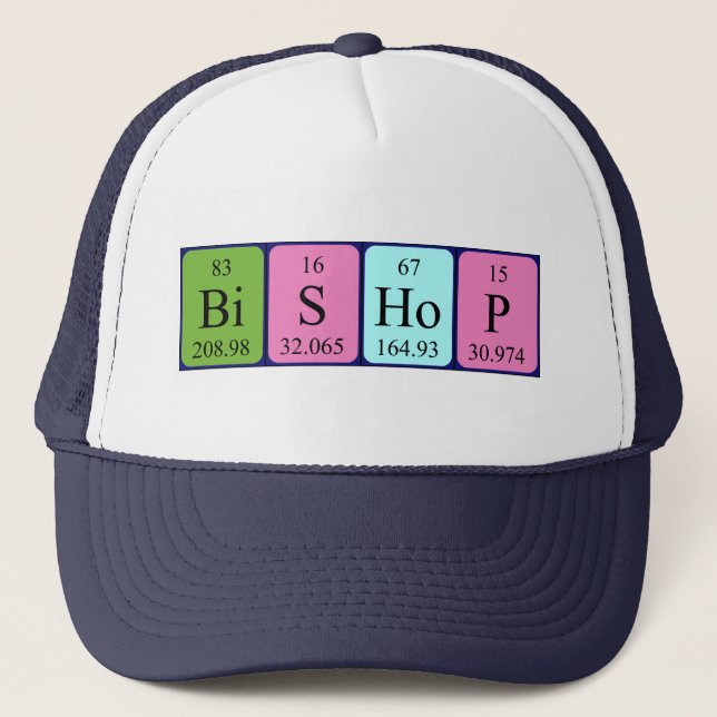 Bishop periodic table name hat (Front)