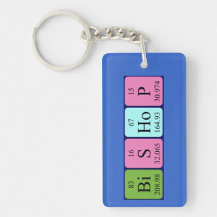 Bishop periodic table name keyring