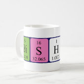 Bishop periodic table name mug (Front Left)