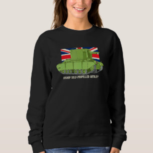 Bishop Self-Propelled Artillery Ww2 Diagram Britis Sweatshirt