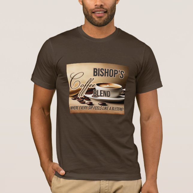 Bishop's Coffee Blend personalised T-Shirt (Front)