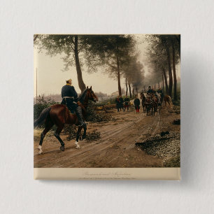 Bismarck and Napoleon 15 Cm Square Badge