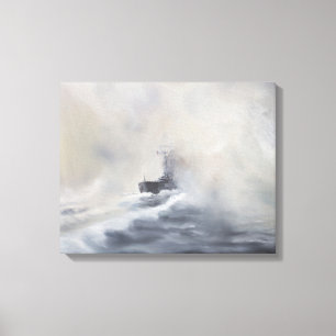 Bismarck evades her persuers May 25th 1941. 2005 Canvas Print