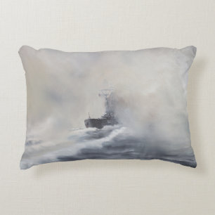 Bismarck evades her persuers May 25th 1941. 2005 Decorative Cushion