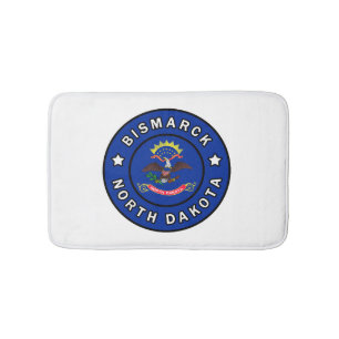 Bismarck North Dakota Bath Mat