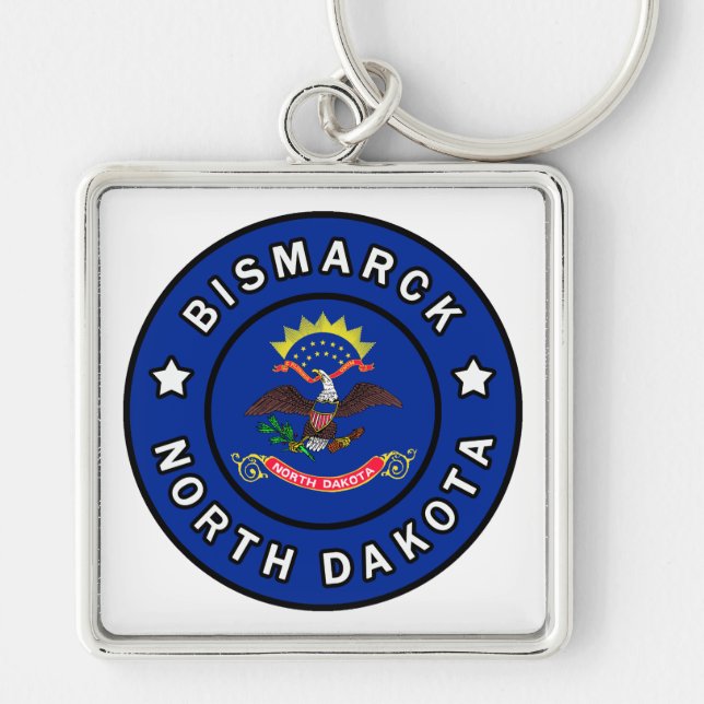 Bismarck North Dakota Key Ring (Front)