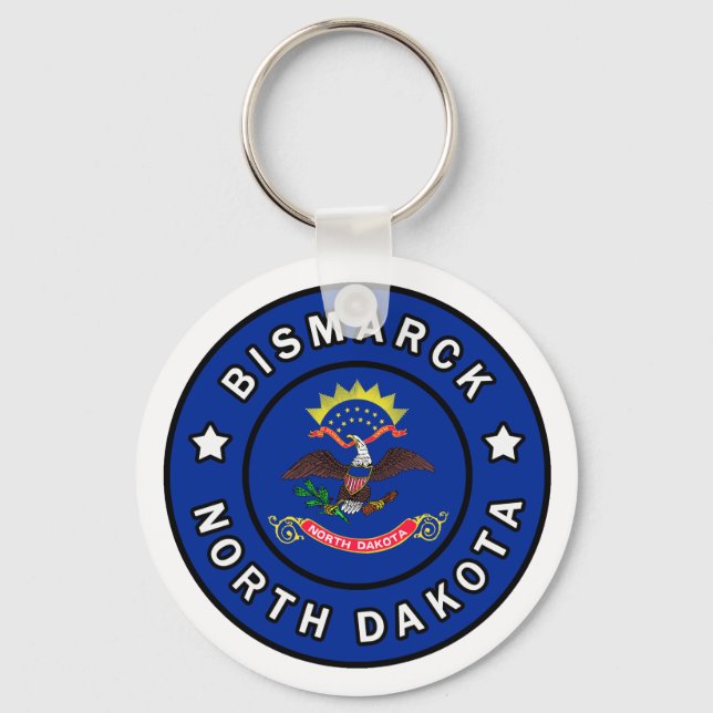 Bismarck North Dakota Key Ring (Front)