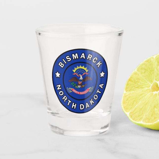 Bismarck North Dakota Shot Glass (Front)