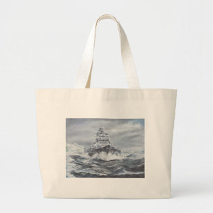 Bismarck off Greenland coast 1900hrs 23rdMay Large Tote Bag