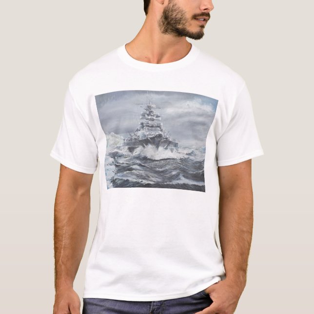 Bismarck off Greenland coast 1900hrs 23rdMay T-Shirt (Front)