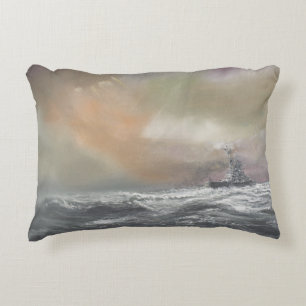 Bismarck signals Prinz Eugen 0959hrs 24th May Decorative Cushion