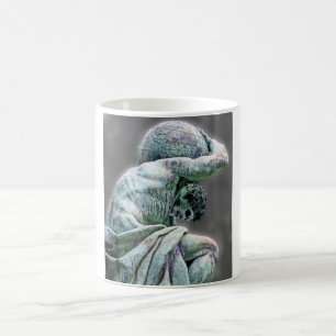 Bismarck Statue, Berlin, Greek God Atlas, Grey Bac Coffee Mug