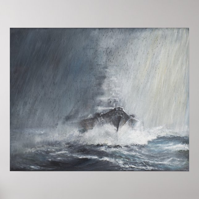 Bismarck through curtains of rain sleet poster (Front)