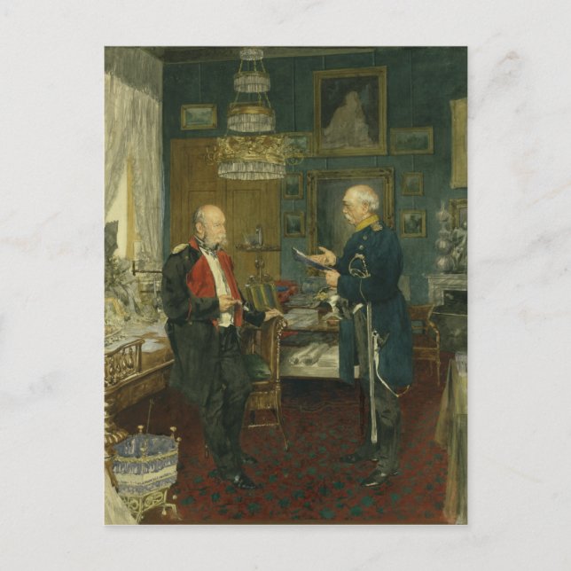 Bismarck with Emperor Wilhelm I Postcard (Front)