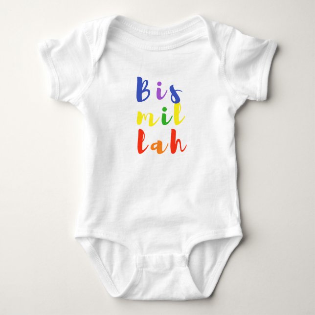 Bismillah Baby Jersey Bodysuit (Front)