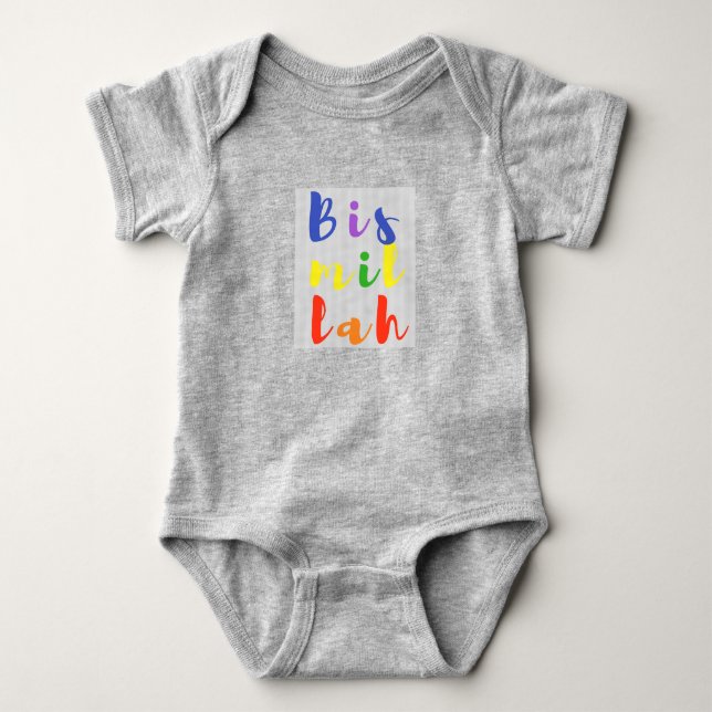 Bismillah Baby Wear Bodysuit (Front)