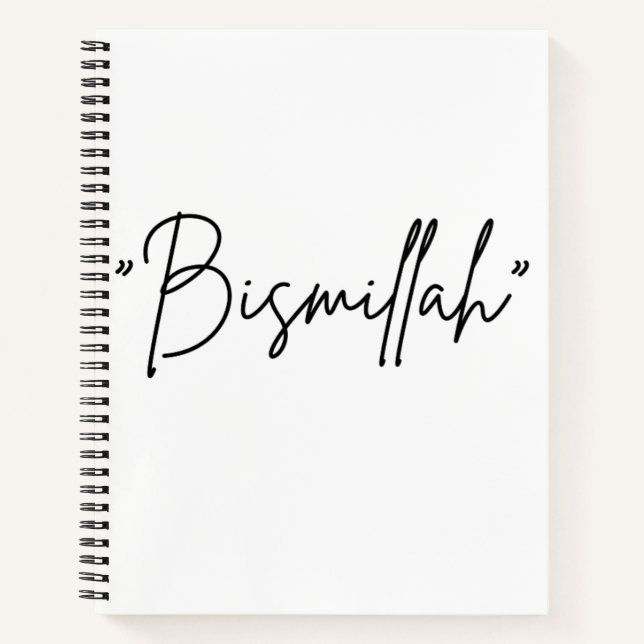  “Bismillah” Islamic Notebook – Faithful Beg (Front)
