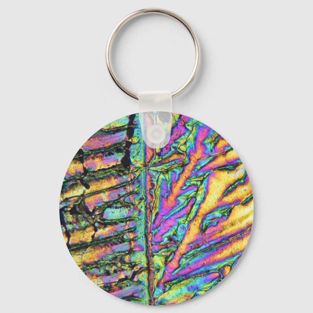 Bismuth chloride under the microscope key ring (Front)