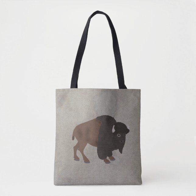 Bison Allover Tote Bag (Front)