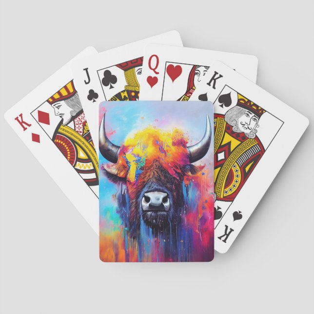 Bison  Animal Discovery Adventure Nature Planet  Playing Cards (Back)