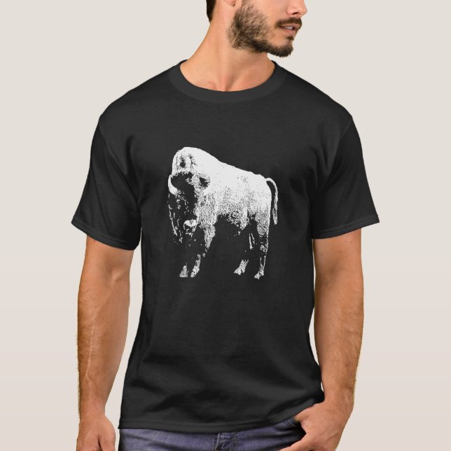 Bison Animal Wildlife  American Bison T-Shirt (Front)