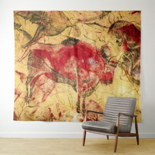 Bison at Altamira (Spain) Artist unknown Tapestry