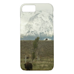 Bison at Grand Teton National Park Photography iPhone 8/7 Case