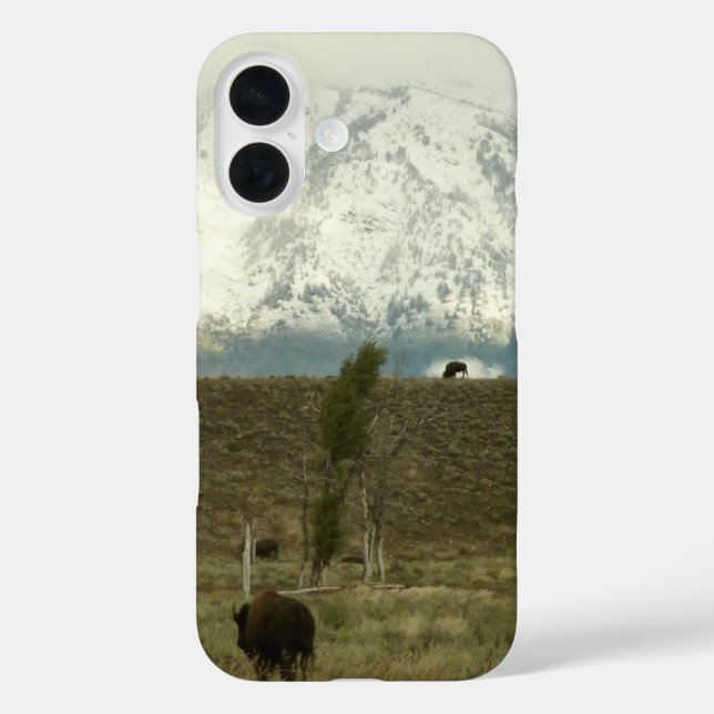Bison at Grand Teton National Park Photography Case-Mate iPhone Case (Back)