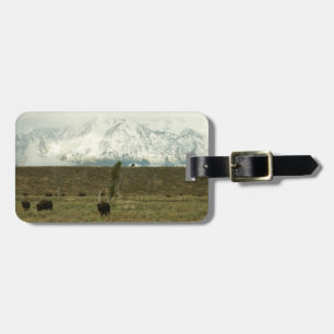 Bison at Grand Teton National Park Photography Luggage Tag