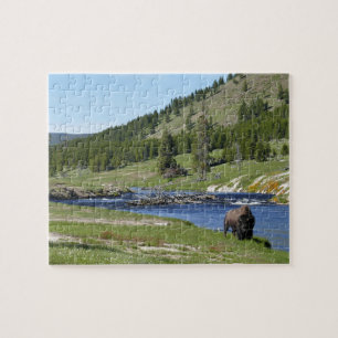 Bison at Yellowstone National Park Jigsaw Puzzle