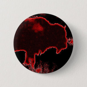 Bison / Buffalo 6 Cm Round Badge