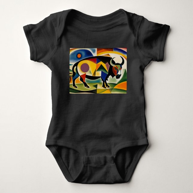 Bison Buffalo Baby Bodysuit (Front)