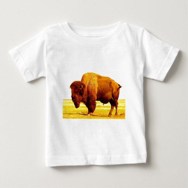 Bison / Buffalo Baby T-Shirt (Front)