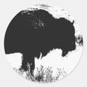 Bison - Buffalo Classic Round Sticker