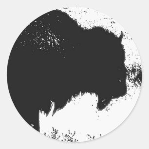 Bison - Buffalo Classic Round Sticker