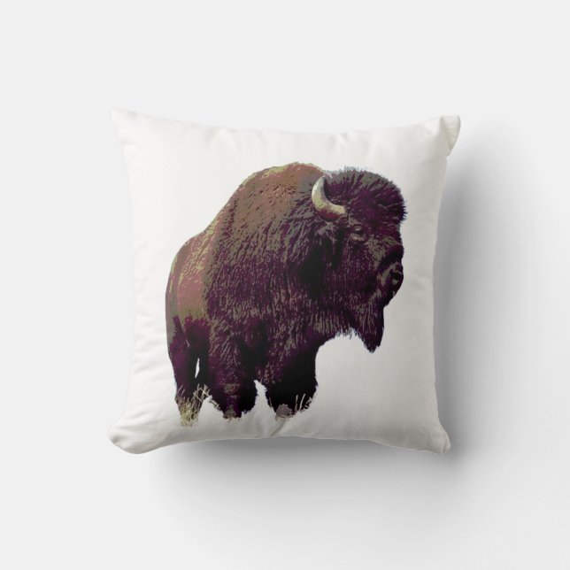 Bison Buffalo  Cushion (Front)