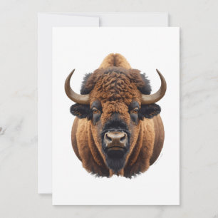 Bison / Buffalo Holiday Card