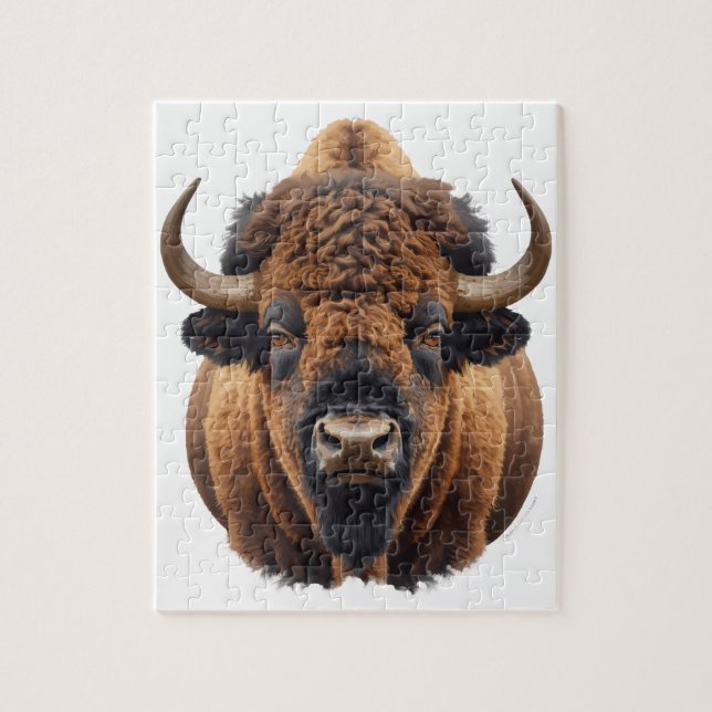 Bison / Buffalo Jigsaw Puzzle (Vertical)