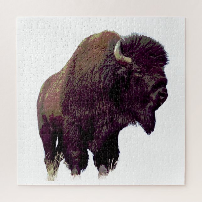 Bison Buffalo  Jigsaw Puzzle (Vertical)