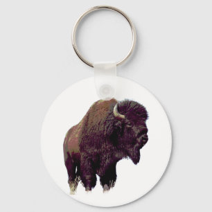 Bison Buffalo  Key Ring