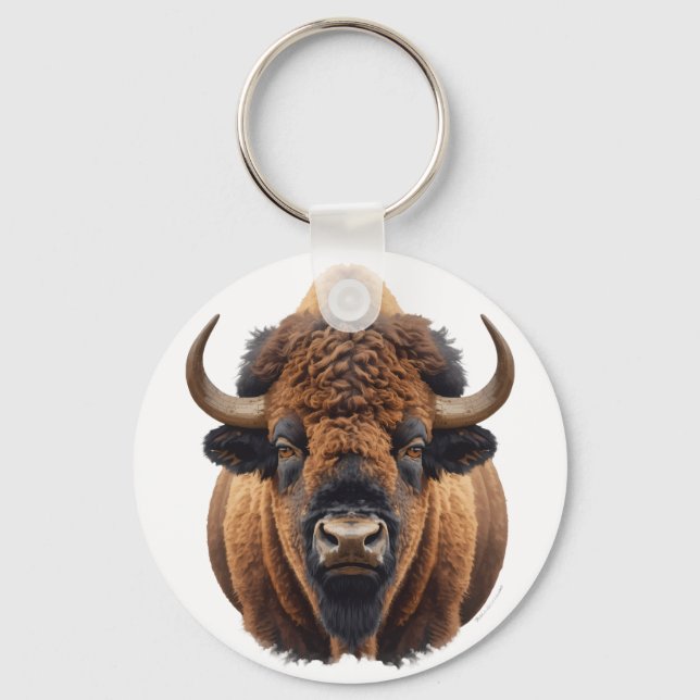 Bison / Buffalo Key Ring (Front)